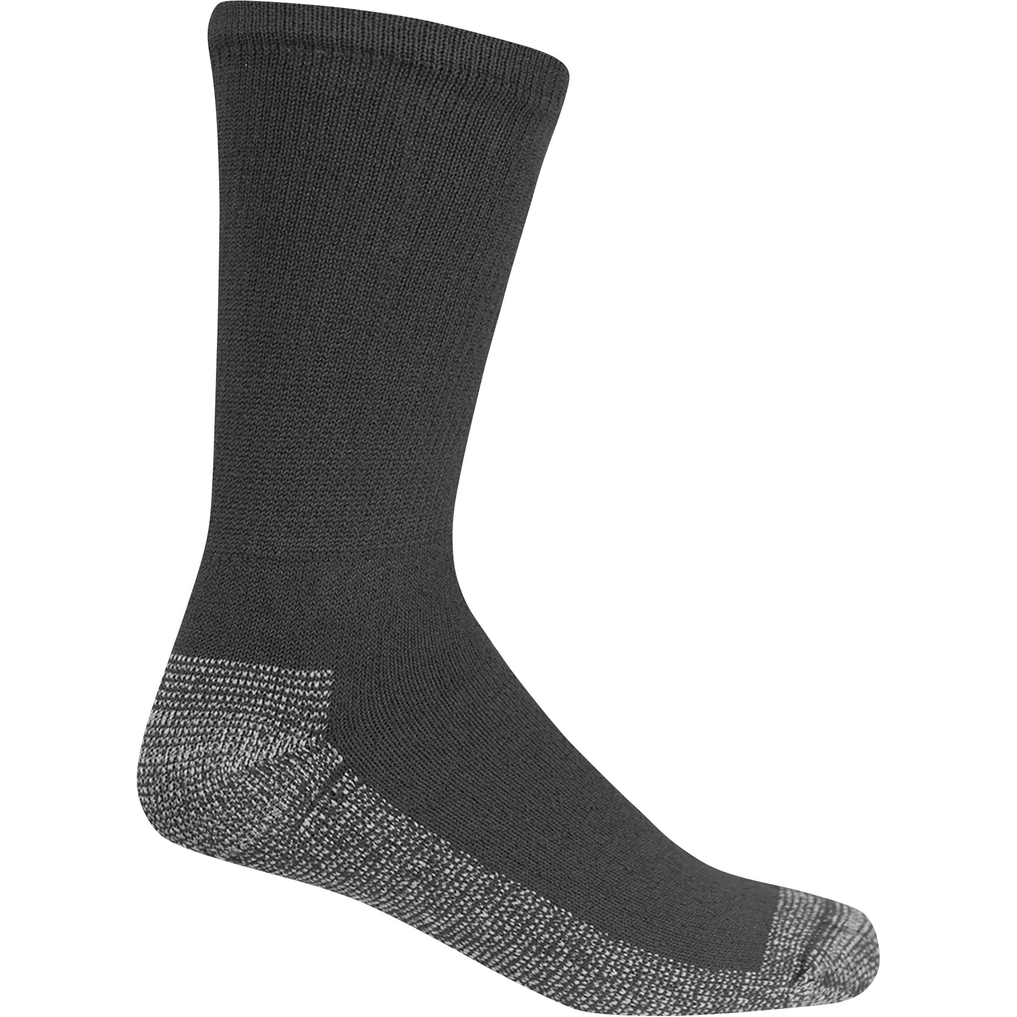 Fruit of the Loom Work Gear Poly/Cotton Crew Socks — 10 Pairs, Black